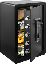 Upgraded 73L Digital Steel Safe, Large Safes for Home with Digital Keypad and 2 