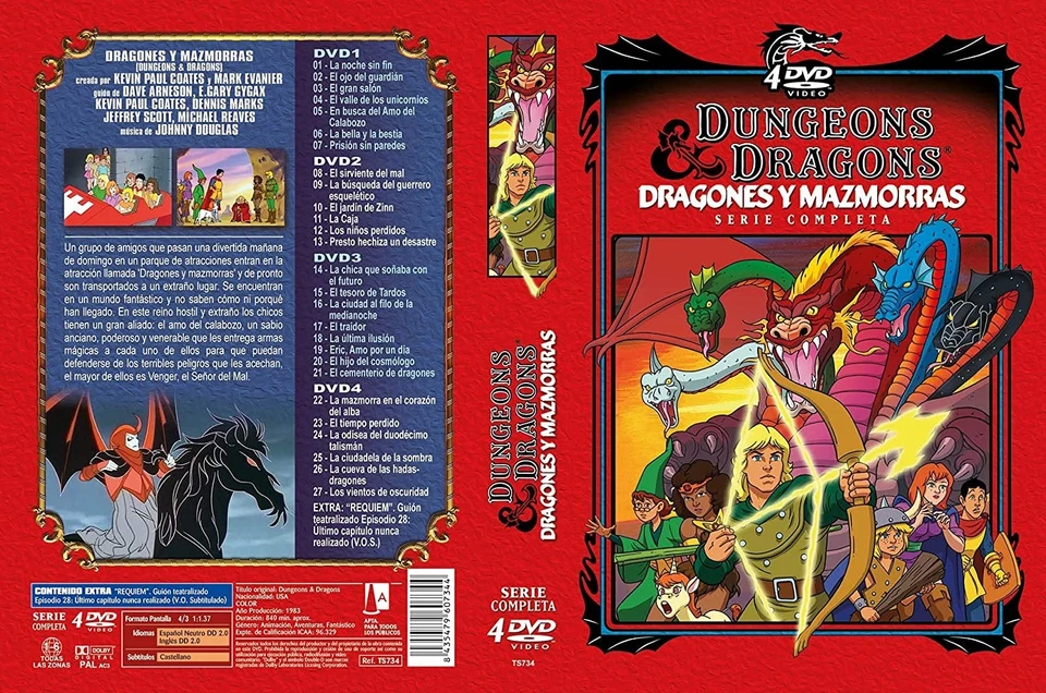 Dragones y Mazmorras (Serie de TV) 4 DVDs [DVD] - Imagen 3 de 4