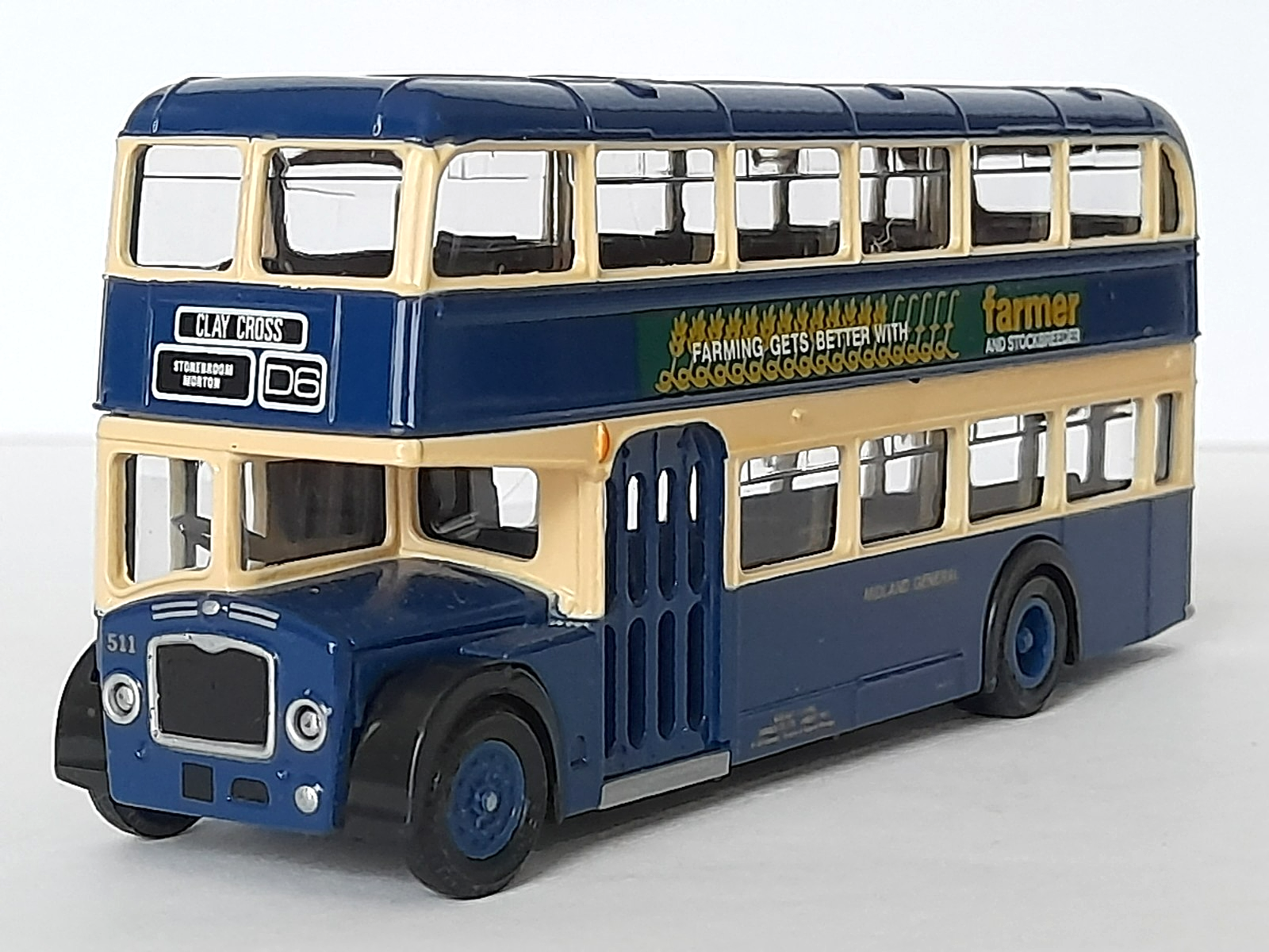 EFE 14202 Bristol Lodekka Double Decker Bus - Midland General - Route D6