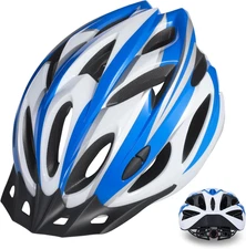 Zacro Adult Bike Helmet Universal Adult(54-62 cm), Blue plus white