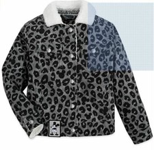 GIRLS DISNEY SIZE 4 MICKEY MOUSE GRAYSCALE CORDUROY JACKET NWT