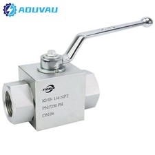 1/4 NPT Steel Hydraulic Ball Valve  2 way Bal...