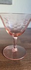 Vintage/Antique Etched Pink Footed Sherbet Depression Glass Optic — photo 2