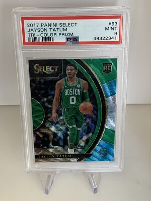 Jayson Tatum 2017 Panini Select Tri-Color Prizm #93 Celtics 🍀RC