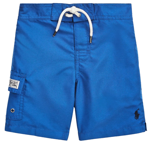 Ralph Lauren Boys Blue Kailua Swim Trunks Shorts Large 14/16 with Pockets NWT
