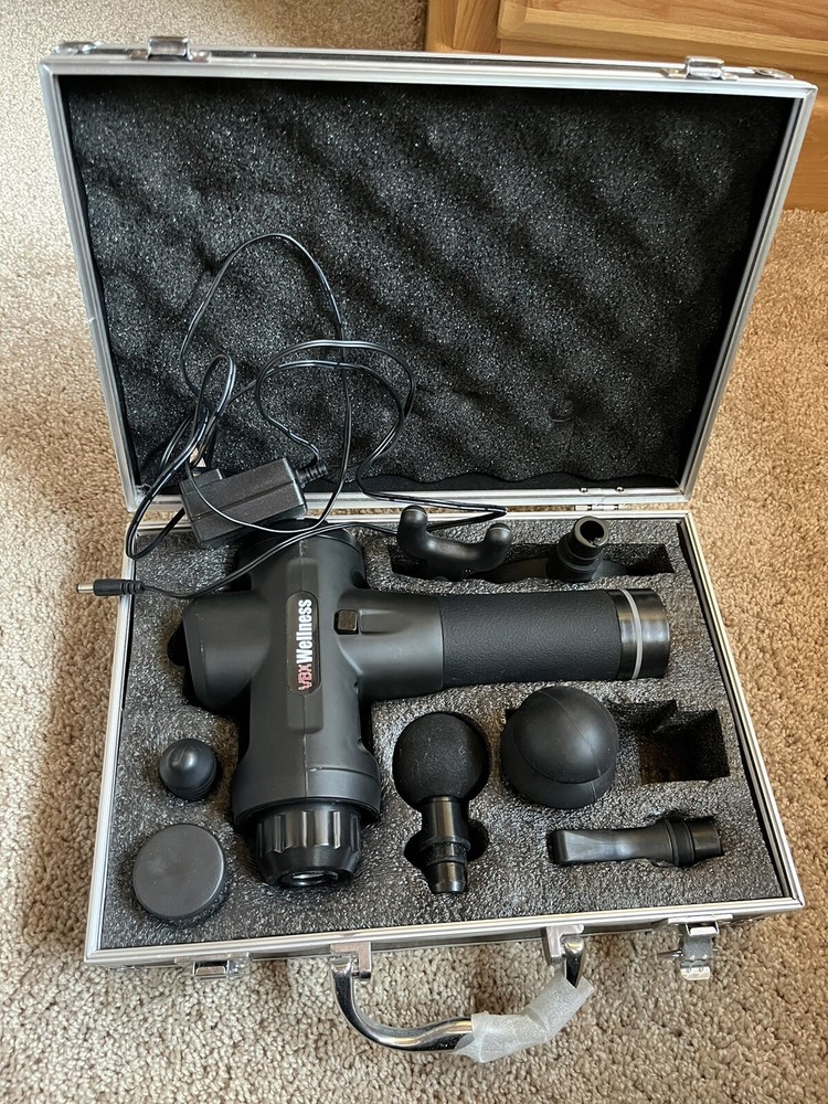 VBX 7-Piece Medical Grade Massage Gun Set with Case and Charger Tested and Fully Functional  