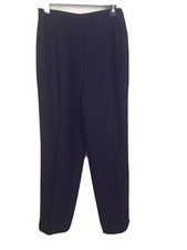 Harve Benard Vintage Black Lined Dress Pants with Side Zipper Petite 8
