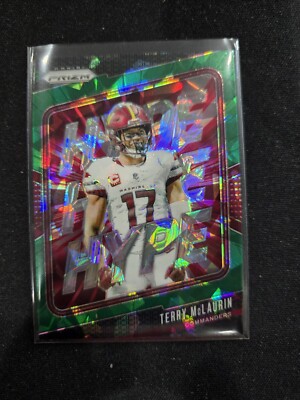 2024 Panini Prizm Football Terry McLaurin Hype Insert Green Ice Prizm #12