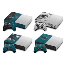 OFFICIAL NHL SAN JOSE SHARKS VINYL SKIN DECAL FOR ONE S CONSOLE  CONTROLLER