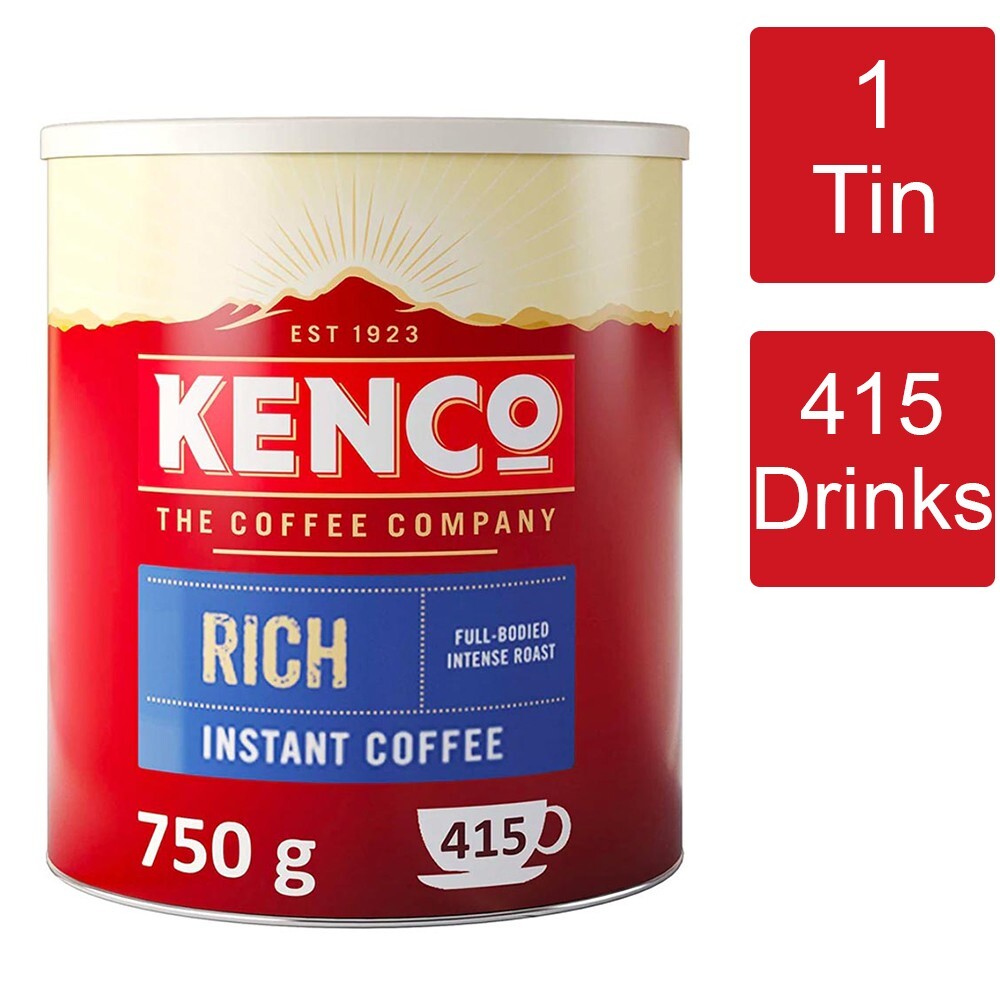 Kenco Rich Roast Instant Coffee Tin 1 x 750g - 415 Servings