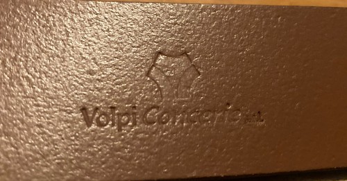 Volpi Concerie Brown -Leather From Italy - Belt SZ 32 EUC Nice!! Stainless HW - Picture 3 of 5