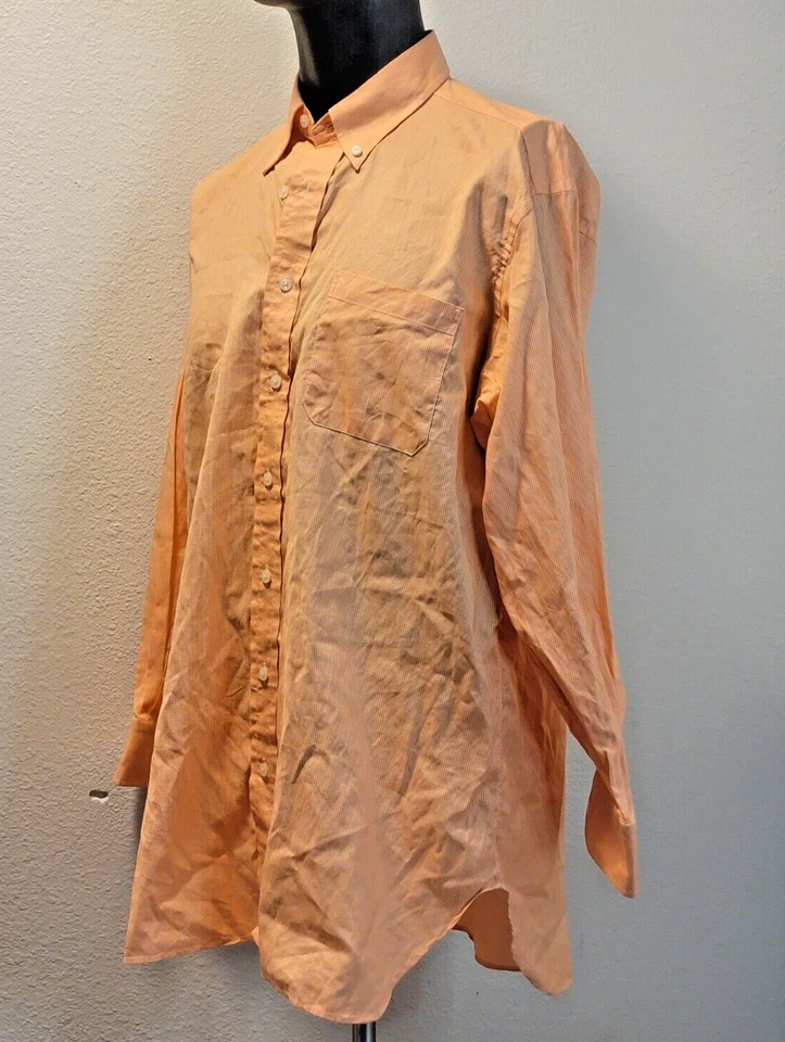 Camisa de vestir Robert Talbott para hombre 16,5 x 33 manga larga con botones Foto 2 de 4