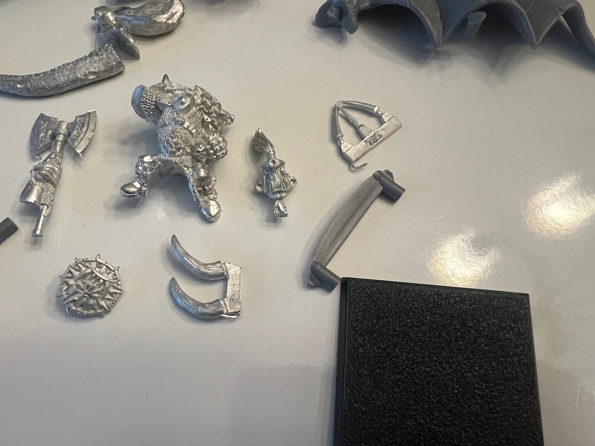 warhammer オーク　ウォーボス　ワイヴァーン　メタルミニチュア Warhammer Orc Warboss on Wyvern (2000) OOP Metal Miniature