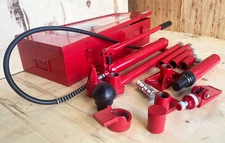 10 Ton Porta Power Hydraulic Equipment Body Frame Repair Kit Extension Tubes Ram