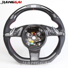 Carbon Fiber Led Steering Wheel Fit Panamera Porsche Cayenne Cayman 911 W/trim