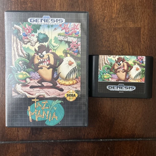 Taz Mania (Sega Genesis, 1992) Official Vintage Game Taz Attack Looney Toons