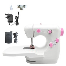 Small Multifunction Mini Portable Electric LED Sewing Machine Desktop Household