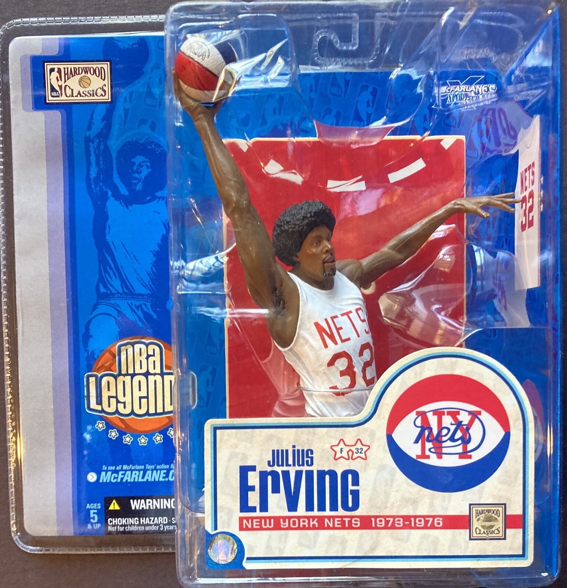 McFARLANE NBA LEGENDS 1 SET - BIRD, WALTON, IRVING, REED, MARAVICH