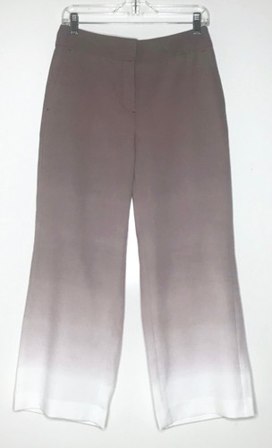 Wide Leg Crop Pants Slim Ombre Size 