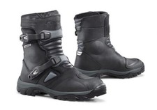 STIVALI BOOTS MOTO PELLE IMPERMEABILI FORMA ADVENTURE LOW BLACK DRY TG 43