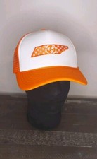 TENNESSEE VOLUNTEERS VOLS STATE LOGO WHITE  ORANGE TRUCKER FOAM SNAPBACK HAT