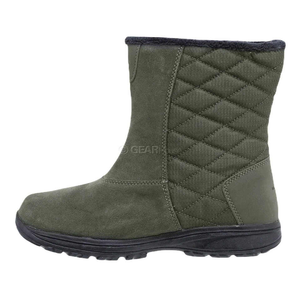 Columbia Ice Maiden Slip III Botas de Invierno Impermeables para Mujer, Elige Talla, Oliva Foto 2 de 4