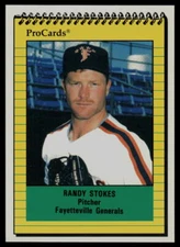 1991 ProCards Randy Stokes Fayetteville Generals