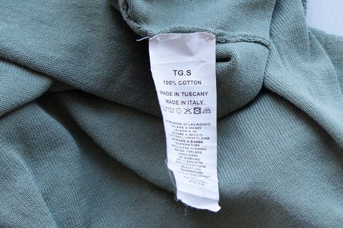 Dadelszen Men's Light Kakhi Short Sleeve Cotton Knit Shirt Italy Size Small EUC - Picture 3 of 4