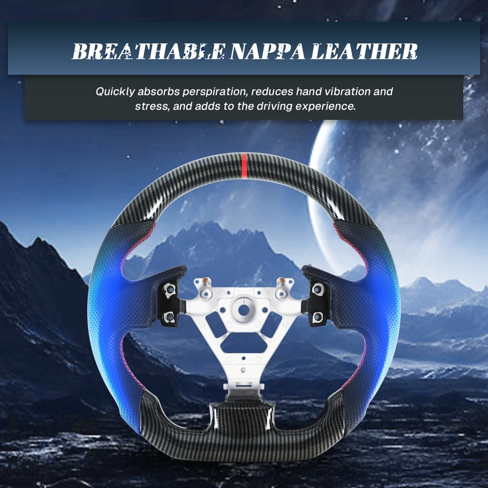 LOSCHEN Hydro-Dip Carbon Fiber Steering Wheel For INFINITI G35 2003-2007 - Image 2 of 4