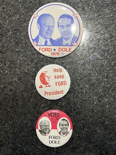 13 Vintage Gerald Ford Political Campaign Pins Buttons 1976 1980 - Picture 4 of 4