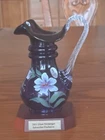 Fenton Art Glass 2001 Vintage Messenger Exclusive 2001 Royal Purple Pitcher