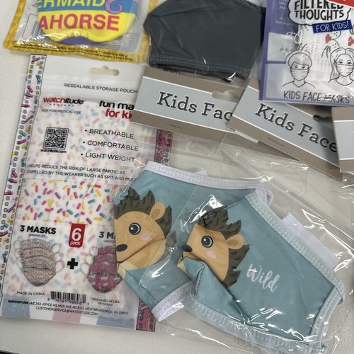 20 Packages of Kid Face masks NEW Mix variety See pics - Picture 4 of 12
