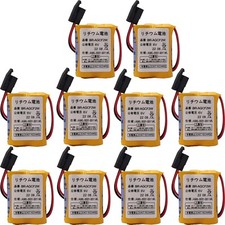 10x BR-AGCF2W 6v PLC Battery For FANUC A98L-0031-0011 CNC Machine black plug