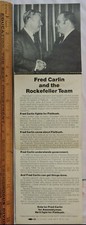 1970 Nelson Rockefeller Frank Carlin Flatbush Brooklyn Campaign Handbill NYC