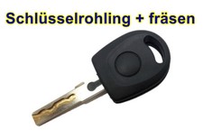 1x Ersatz Schlüssel + Nachmachen fräsen Schleifen für AUDI VW SKODA SEAT HAA