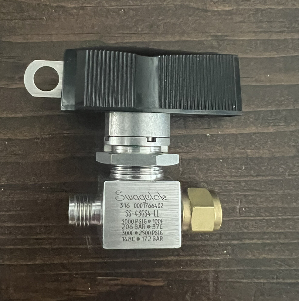 Robinet à Tournant Sphérique Swagelok SS-43GS4 - 206 Bar - Neuf Sous Emballage D'origine