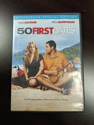 50 First Dates (2004, DVD) Peter Segal Adam Sandler Drew Barrymore USED FastShip