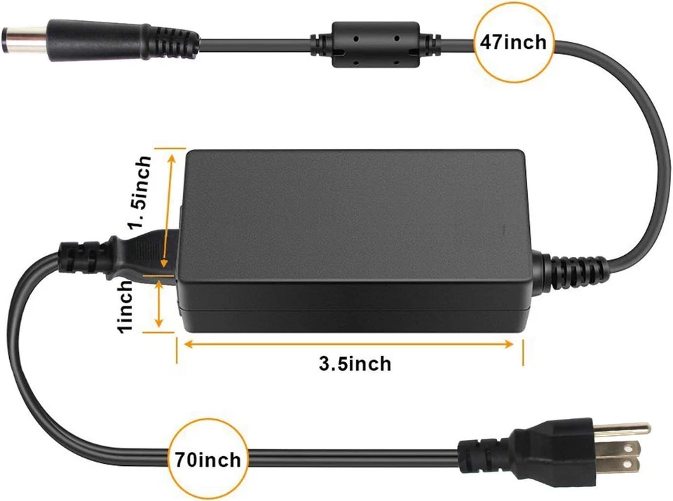 Cargador adaptador de CA para HP 2000-299WM 2000-329WM 2000-350US 2000-351NR Foto 2 de 4