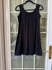 Vfish DRESS BLACK FITTED RUFFLE V OPEN BACK Size XS
