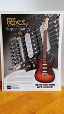 FRET KING SUPER-MATIC GUITARS PRINT AD 11 X 8.5
