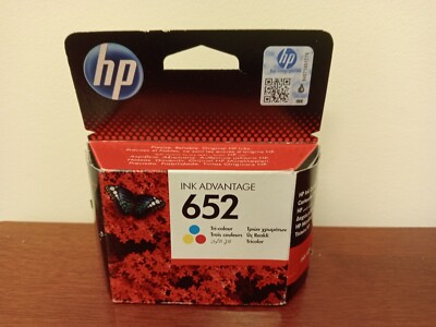 HP 652 Tri color Original Ink Advantage Cartridge Original Packaging exp. 8/2020