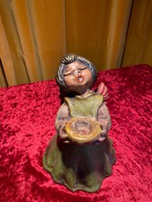 Thun Angelo Bolzano Decorazione Natalizia Portacandele Statua Bolzano Verde Rosa 20cm