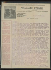 Wallace's Farmer Subscription Renewal Letter, Des Moines Iowa