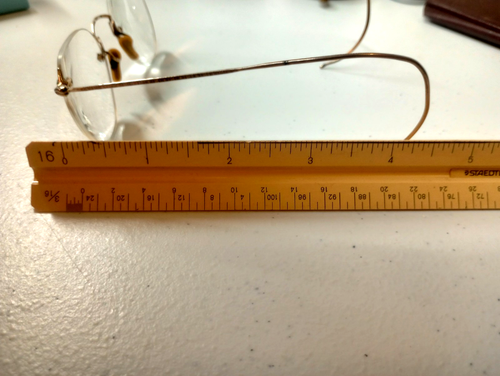 Vtg 10K Gold on Bridge American Optical Rimless Eyeglasses w/Case Very Nice! - Picture 14 of 16