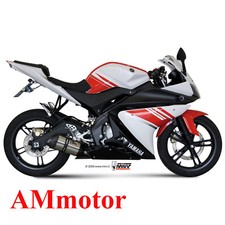 Impianto Completo Mivv Yamaha Yzf R125 2008 08 Scarico Marmitta Suono Inox Moto