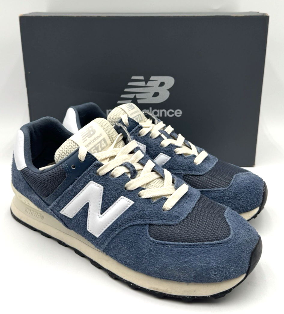 New Balance 574 Men's Casual Shoes NEW Blue White US Size 10