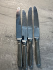 Valpeltro Filet Pewter and Stainless Flatware ITALY VA 95 Butter Knife -Lot of 4