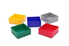 25 St. Einsatzkästen / Sortierboxen  E40/2, für Schubladen, 99x99x40 mm (LxBxH)