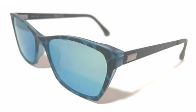 New OGI Innotec DENTON SUNGLASSES Black & Blue/Green w/ matching mirrored lenses