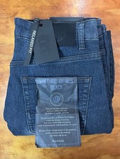 VGB Vintage Genes Black Mens Relaxed Fit French Terry Denim Jeans 30x32